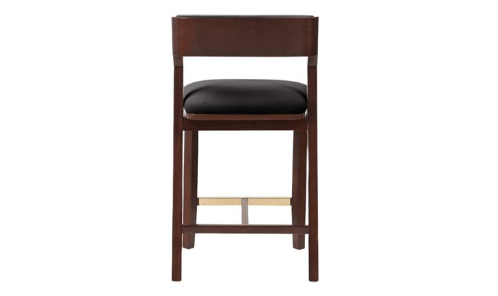 Manhattan Comfort Patricia Wood Upholstered Counter Stool