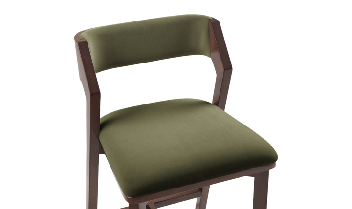 Manhattan Comfort Patricia Wood Upholstered Counter Stool