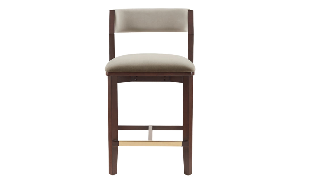 Manhattan Comfort Patricia Wood Upholstered Counter Stool