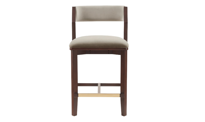Manhattan Comfort Patricia Wood Upholstered Counter Stool