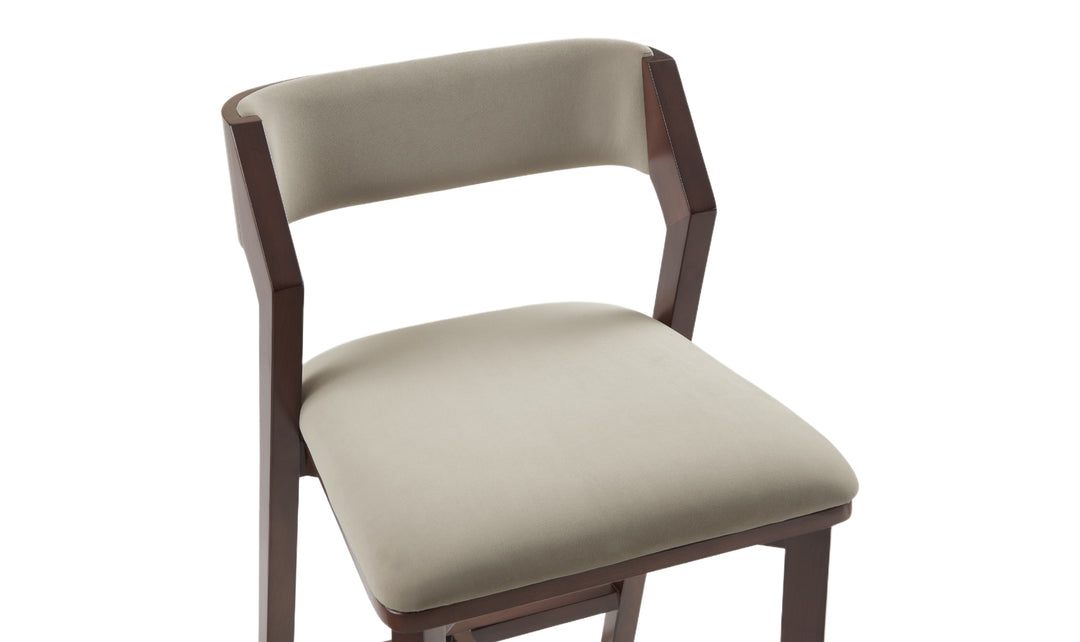 Manhattan Comfort Patricia Wood Upholstered Counter Stool