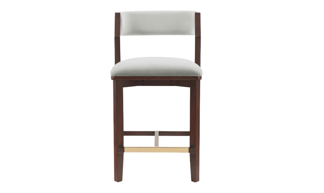 Manhattan Comfort Patricia Wood Upholstered Counter Stool