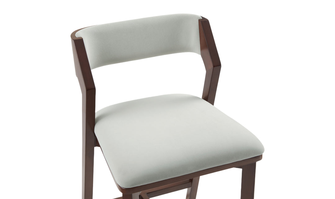 Manhattan Comfort Patricia Wood Upholstered Counter Stool