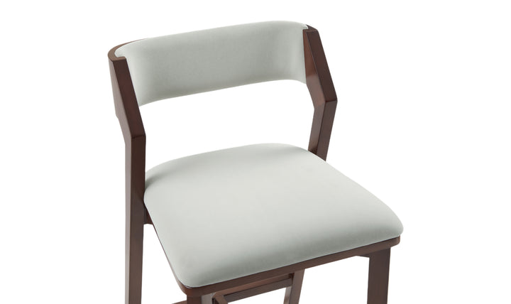 Manhattan Comfort Patricia Wood Upholstered Counter Stool