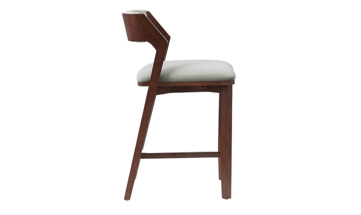 Manhattan Comfort Patricia Wood Upholstered Counter Stool
