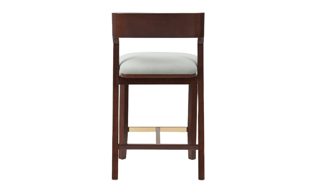 Manhattan Comfort Patricia Wood Upholstered Counter Stool