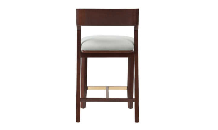 Manhattan Comfort Patricia Wood Upholstered Counter Stool