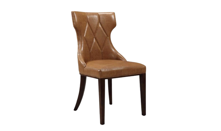 Manhattan Comfort Reine Wood Upholstered Dining Chair-Jennifer Furniture