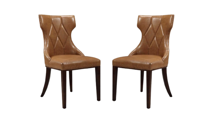 Manhattan Comfort Reine Wood Upholstered Dining Chair-Jennifer Furniture