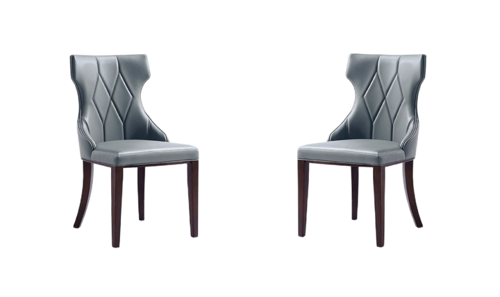 Manhattan Comfort Reine Wood Upholstered Dining Chair-Jennifer Furniture