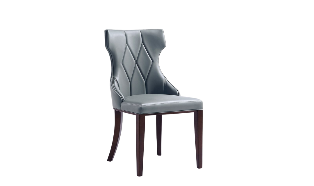Manhattan Comfort Reine Wood Upholstered Dining Chair-Jennifer Furniture