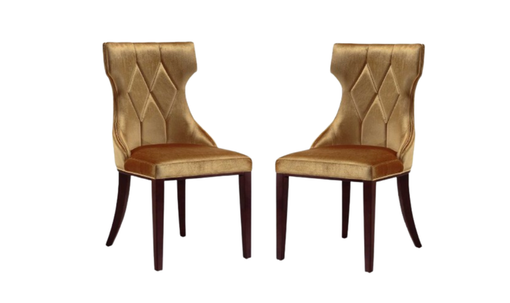 Manhattan Comfort Reine Wood Upholstered Dining Chair-Jennifer Furniture