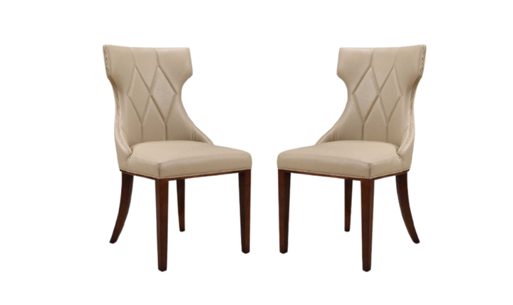 Manhattan Comfort Reine Wood Upholstered Dining Chair-Jennifer Furniture