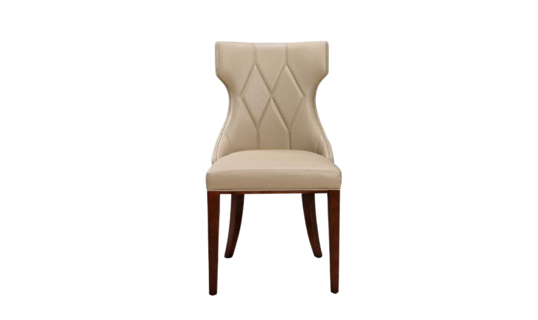 Manhattan Comfort Reine Wood Upholstered Dining Chair-Jennifer Furniture