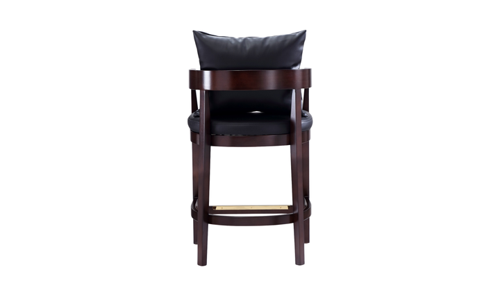 Manhattan Comfort Ritz Wood Upholstered Counter Stool-Jennifer