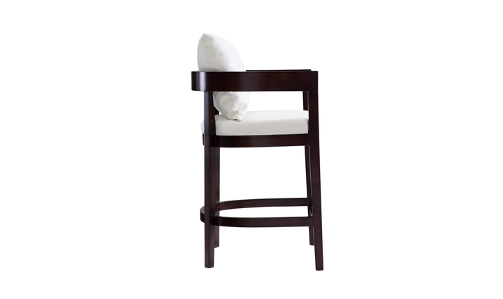 Manhattan Comfort Ritz Wood Upholstered Counter Stool-Jennifer