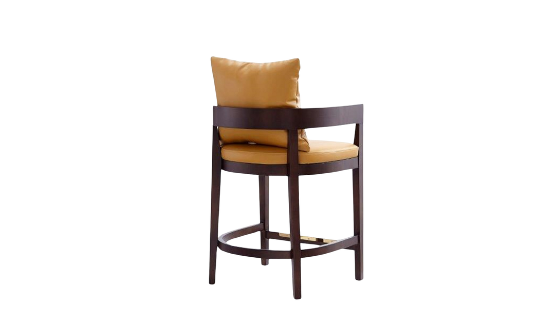 Manhattan Comfort Ritz Wood Upholstered Counter Stool-Jennifer