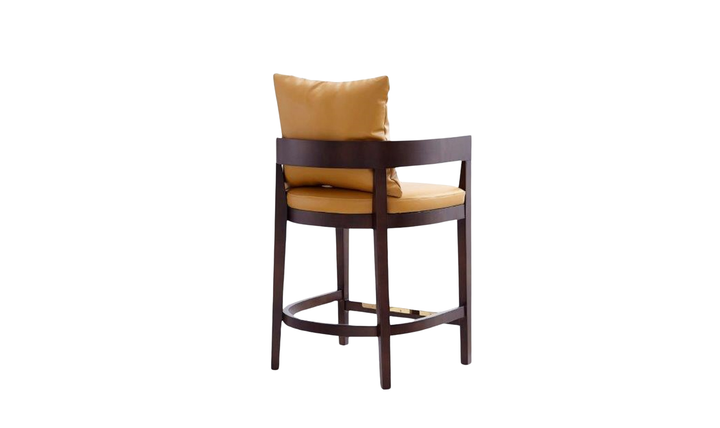 Manhattan Comfort Ritz Wood Upholstered Counter Stool-Jennifer