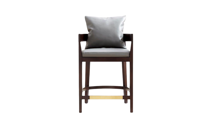 Manhattan Comfort Ritz Wood Upholstered Counter Stool-Jennifer