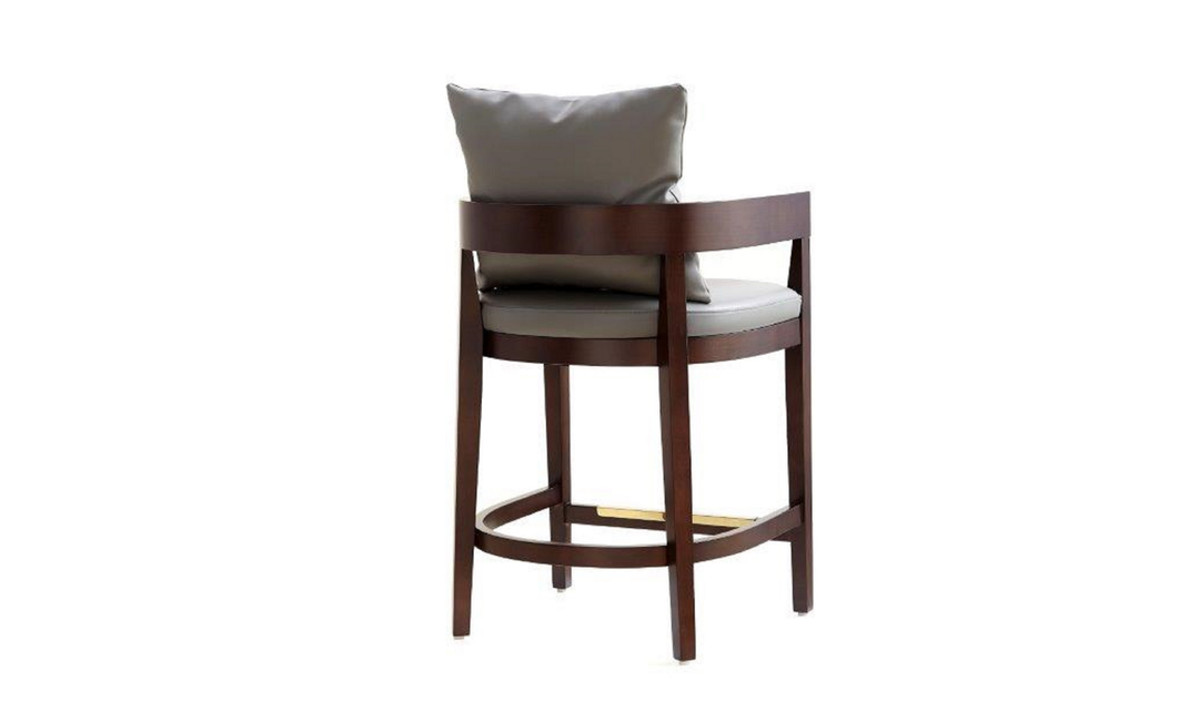 Manhattan Comfort Ritz Wood Upholstered Counter Stool-Jennifer