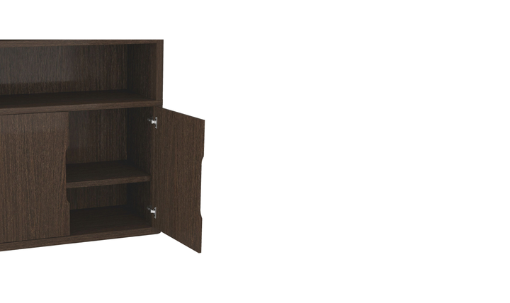 Manhattan Comfort Rivington Bookcase with Lower Storage Cabinet-Jenifer Furniture