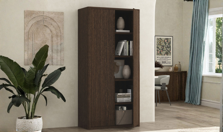 Manhattan Comfort Rivington Tall Two-Door Storage Cabinet-Jennifer Furniture