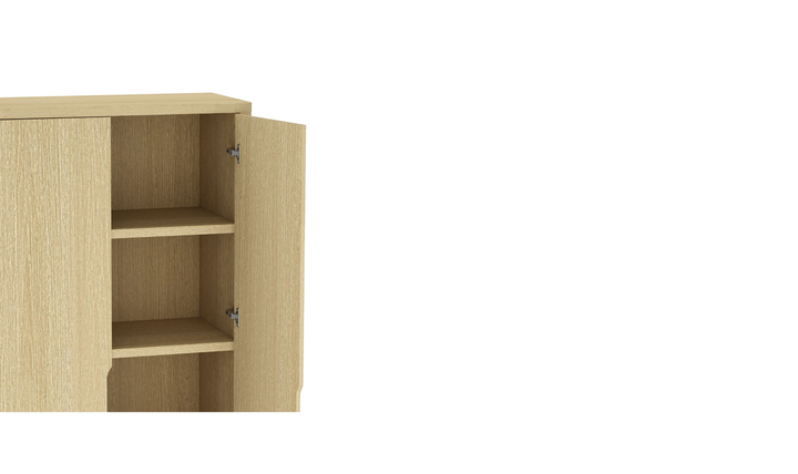 Manhattan Comfort Rivington Tall Two-Door Storage Cabinet-Jennifer Furniture