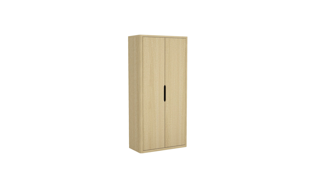 Manhattan Comfort Rivington Tall Two-Door Storage Cabinet-Jennifer Furniture