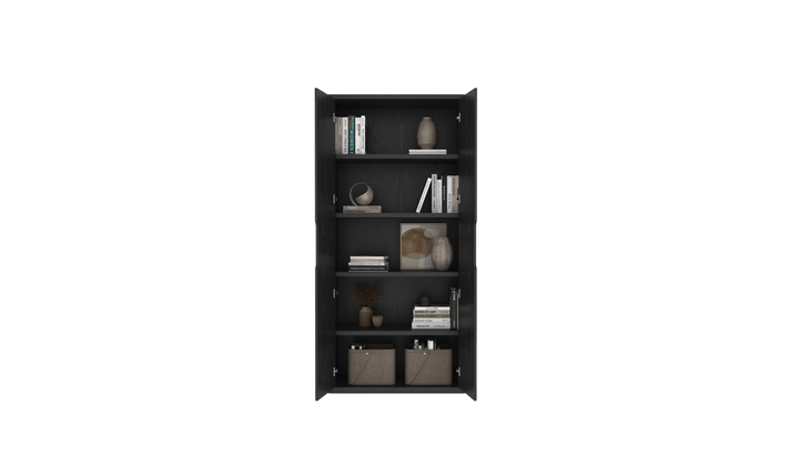 Manhattan Comfort Rivington Tall Two-Door Storage Cabinet-Jennifer Furniture