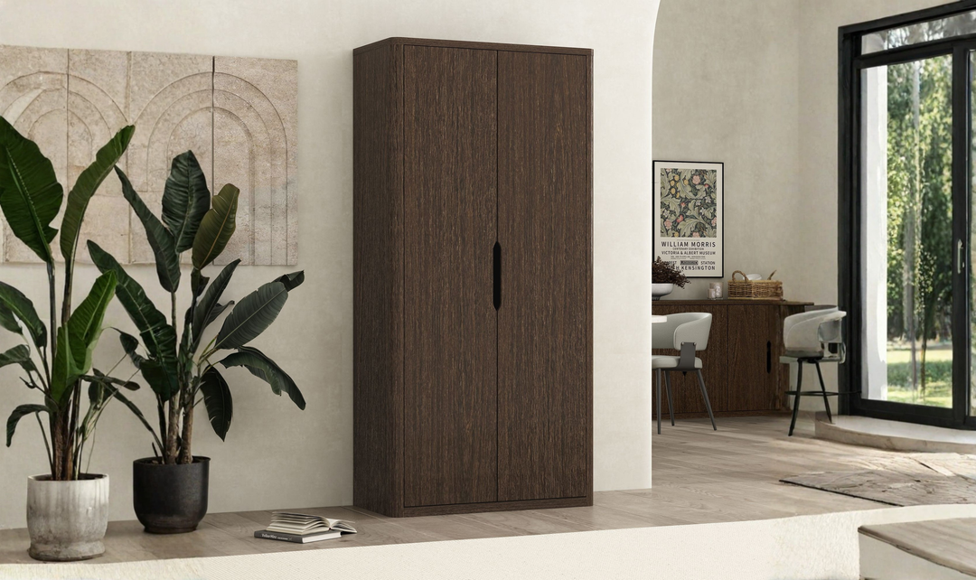 Manhattan Comfort Rivington Tall Two-Door Storage Cabinet-Jennifer Furniture