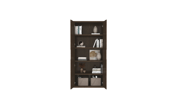 Manhattan Comfort Rivington Tall Two-Door Storage Cabinet-Jennifer Furniture