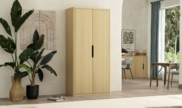 Manhattan Comfort Rivington Tall Two-Door Storage Cabinet-Jennifer Furniture