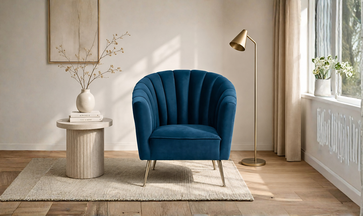 Manhattan Comfort Rosemont Velvet Accent Armchair-Jennifer Furniture