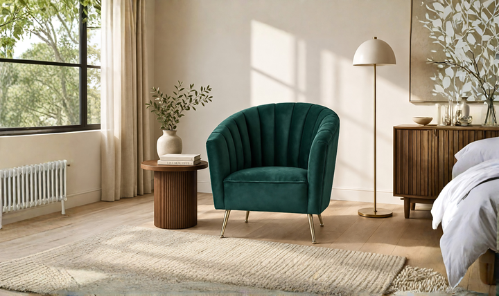 Manhattan Comfort Rosemont Velvet Accent Armchair-Jennifer Furniture