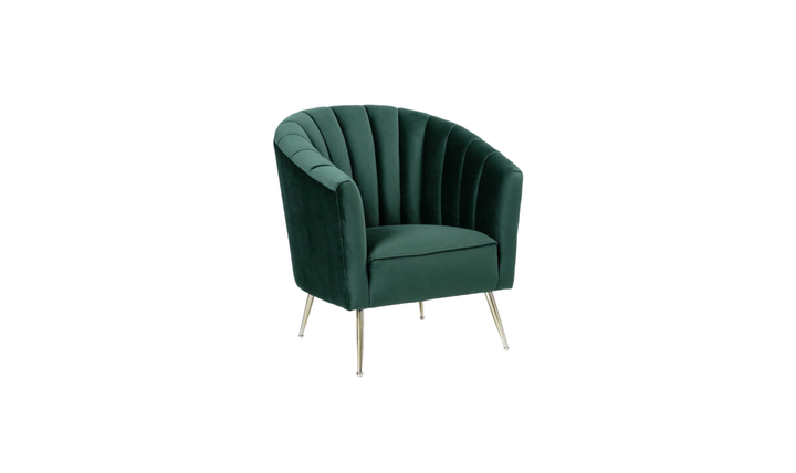 Manhattan Comfort Rosemont Velvet Accent Armchair-Jennifer Furniture