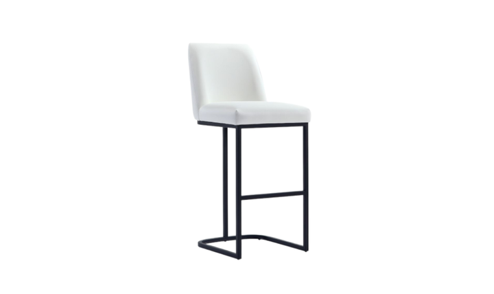Manhattan Comfort Serena Metal Upholstered Barstool-Jennifer Furniture