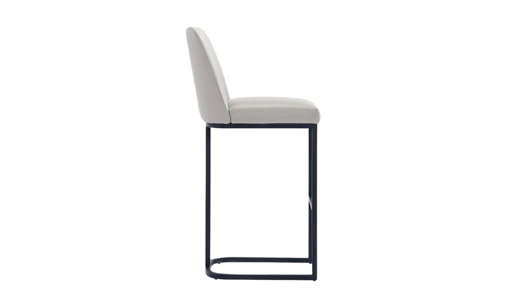 Manhattan Comfort Serena Metal Upholstered Barstool-Jennifer Furniture