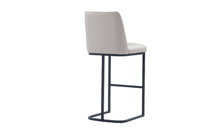 Manhattan Comfort Serena Metal Upholstered Barstool-Jennifer Furniture