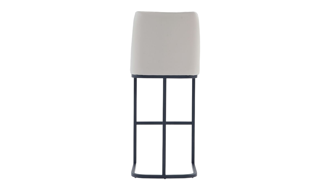 Manhattan Comfort Serena Metal Upholstered Barstool-Jennifer Furniture