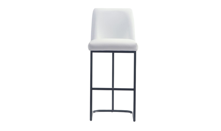 Manhattan Comfort Serena Metal Upholstered Barstool-Jennifer Furniture