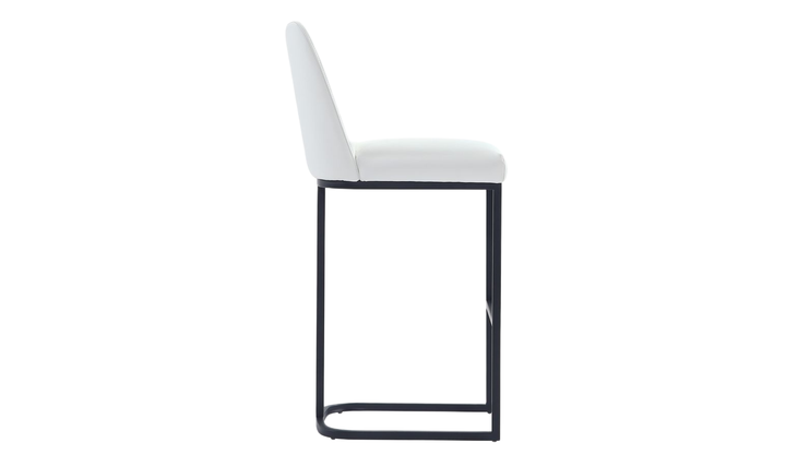 Manhattan Comfort Serena Metal Upholstered Barstool-Jennifer Furniture