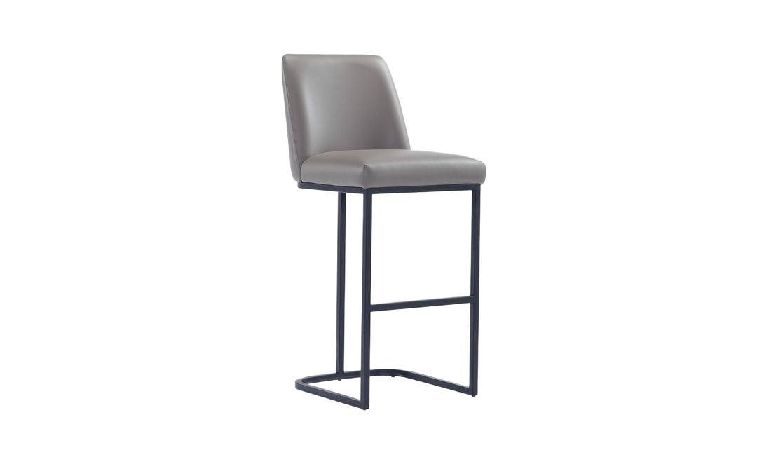 Manhattan Comfort Serena Metal Upholstered Barstool-Jennifer Furniture