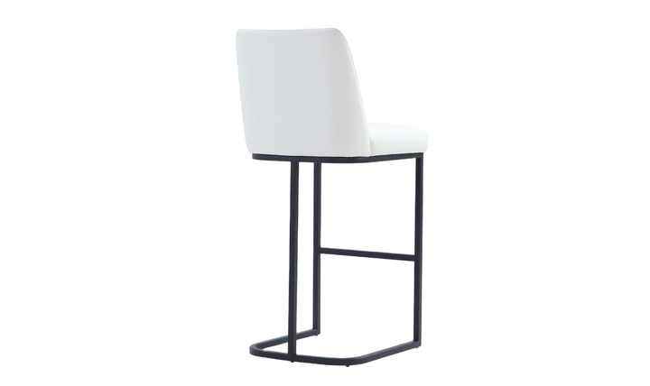 Manhattan Comfort Serena Metal Upholstered Barstool-Jennifer Furniture