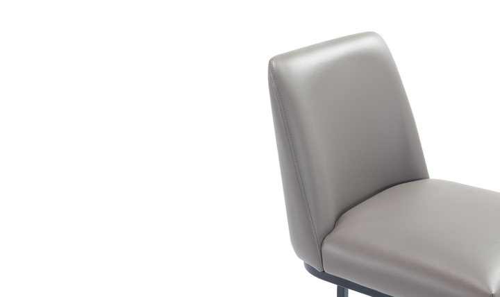 Manhattan Comfort Serena Metal Upholstered Barstool-Jennifer Furniture
