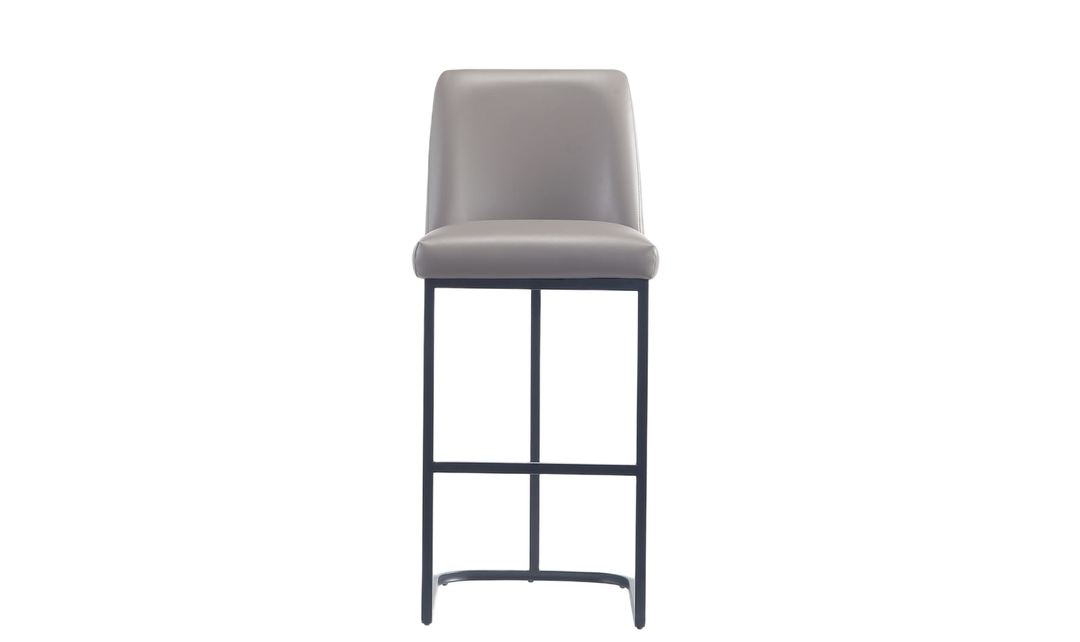 Manhattan Comfort Serena Metal Upholstered Barstool-Jennifer Furniture