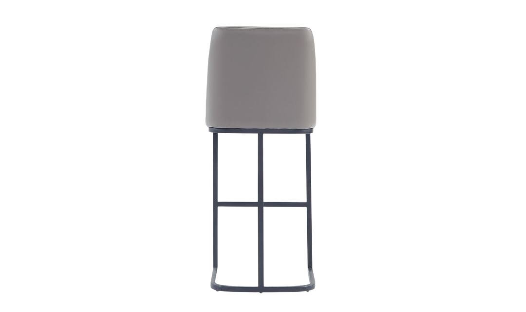 Manhattan Comfort Serena Metal Upholstered Barstool-Jennifer Furniture