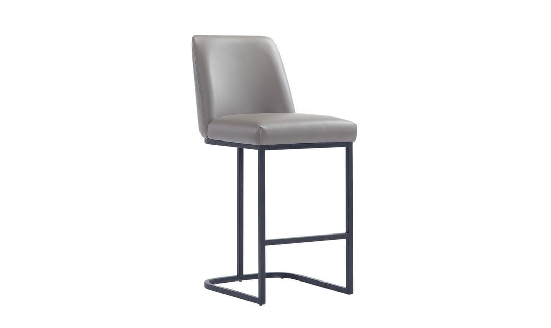 Manhattan Comfort Serena Metal Upholstered Counter Stool-Jennifer Furniture