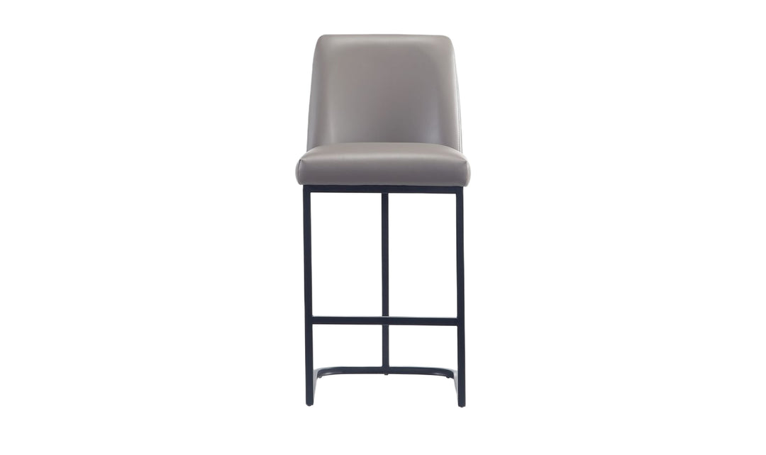 Manhattan Comfort Serena Metal Upholstered Counter Stool-Jennifer Furniture