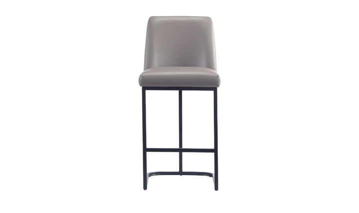 Manhattan Comfort Serena Metal Upholstered Counter Stool-Jennifer Furniture