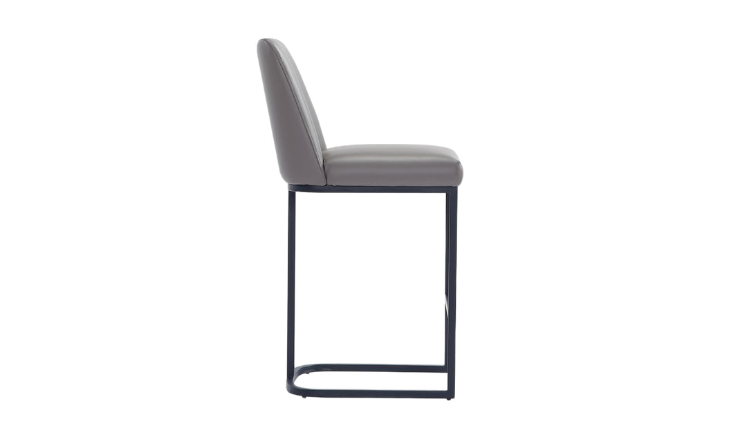 Manhattan Comfort Serena Metal Upholstered Counter Stool-Jennifer Furniture